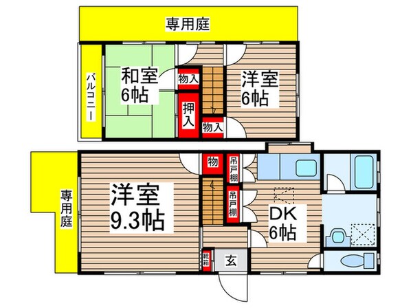 検見川町５丁目貸家の物件間取画像